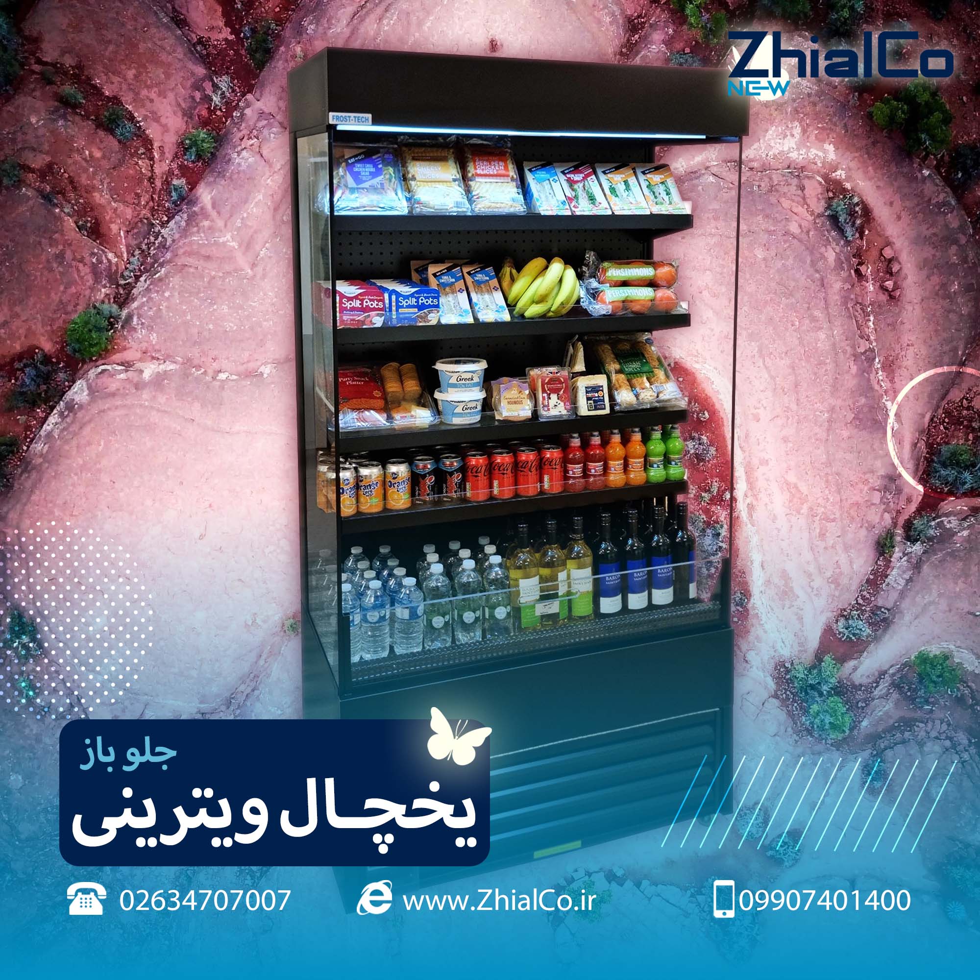 یخچال ویترینی جلو باز